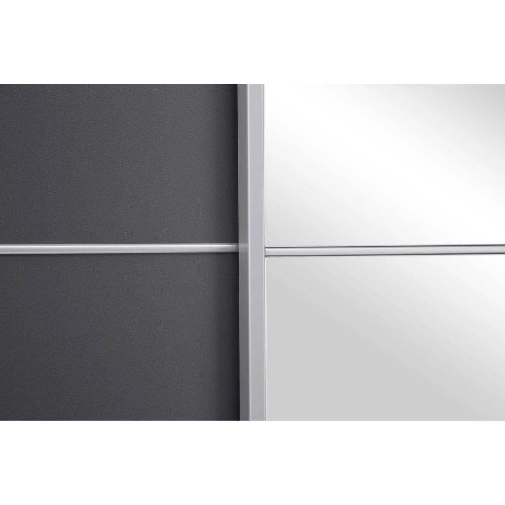Posuvná skříň se zrcadlem grafitová INOVA 120 cm