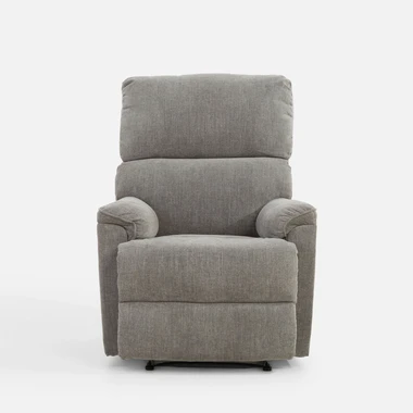 Světle šedé křeslo s relaxační funkcí ZINII
