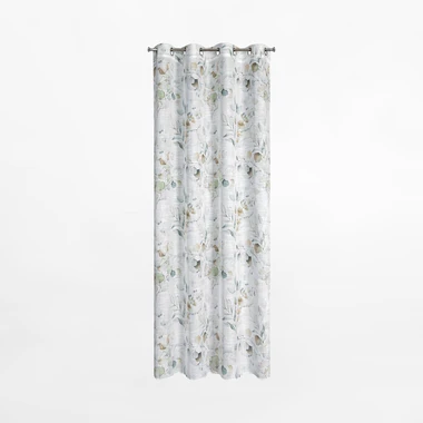 Modro-bílý závěs s průchodkami SENA 145x250 cm