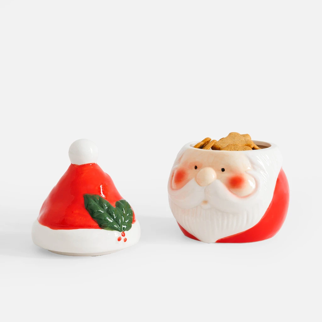 Keramická dóza MIKULÁŠ červená 850 ml