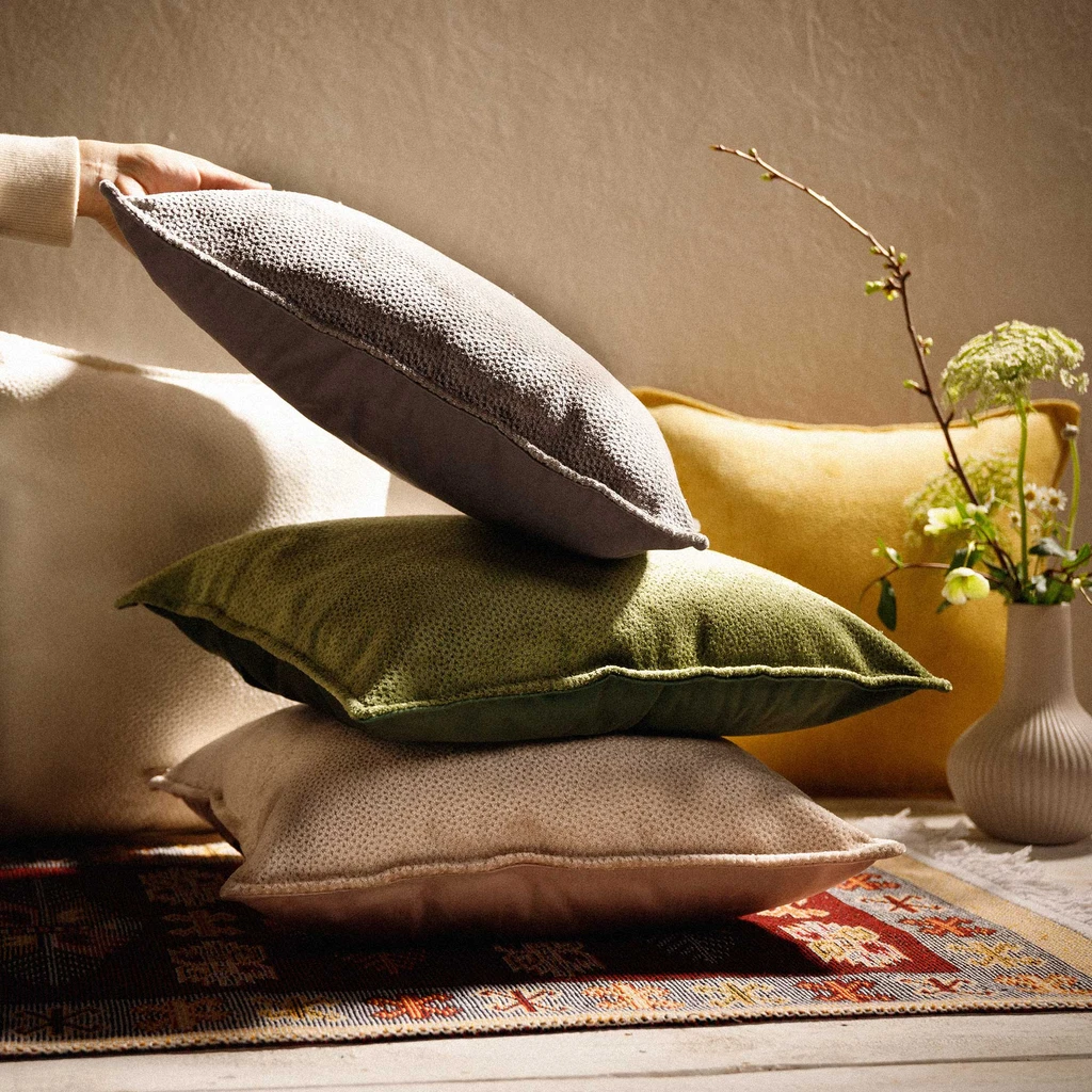 Dekorační povlak na polštář šedý RIANO 45x45 cm