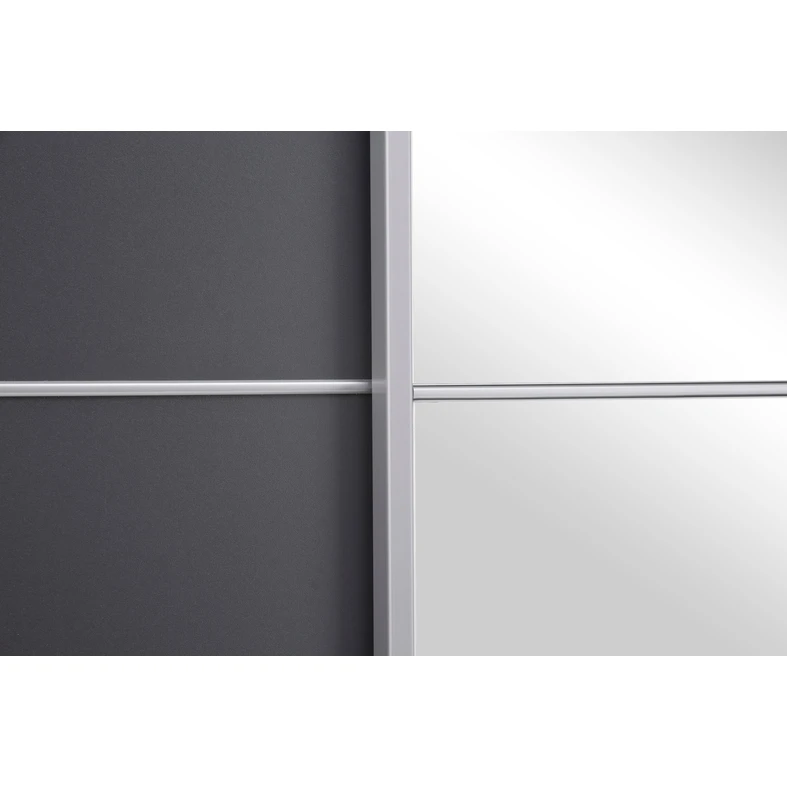 Posuvná skříň se zrcadlem grafitová INOVA 120 cm