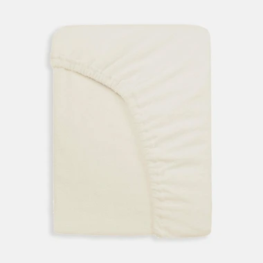 Froté prostěradlo s gumou ecru PREMIUM 160x200 cm