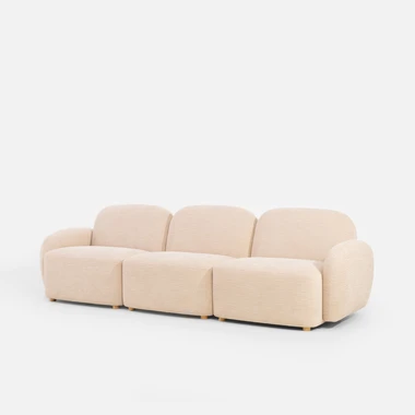 Trojmístná pohovka VIWARA béžová