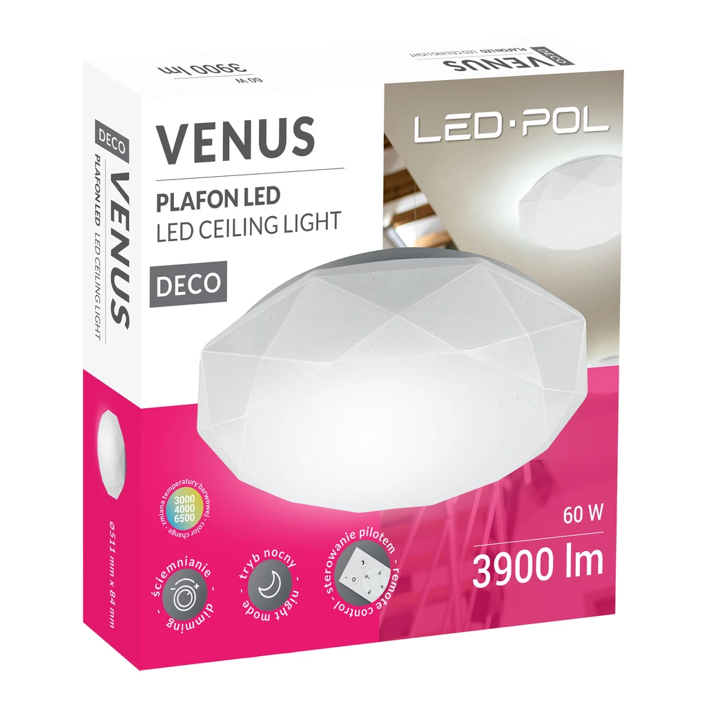 Stropní svítidlo VENUS LED 60 W