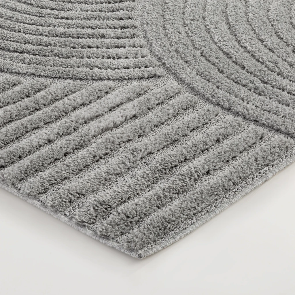 Dywan szary LA CASA 3D 160x230 cm - zbliżenie.