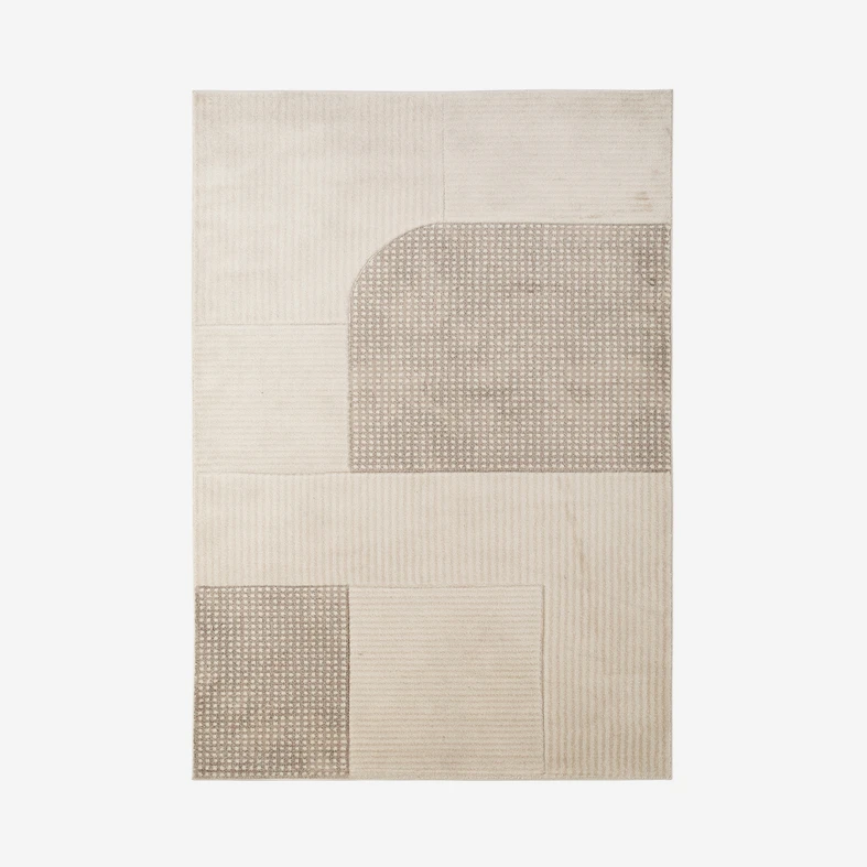 Koberec s geometrickým vzorem SILVA krémový 120x170 cm