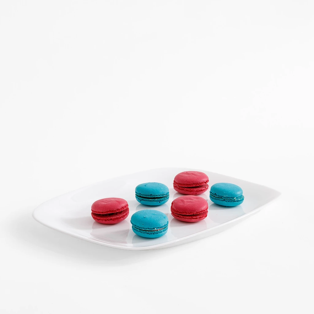 Prostokątny porcelanowy talerz