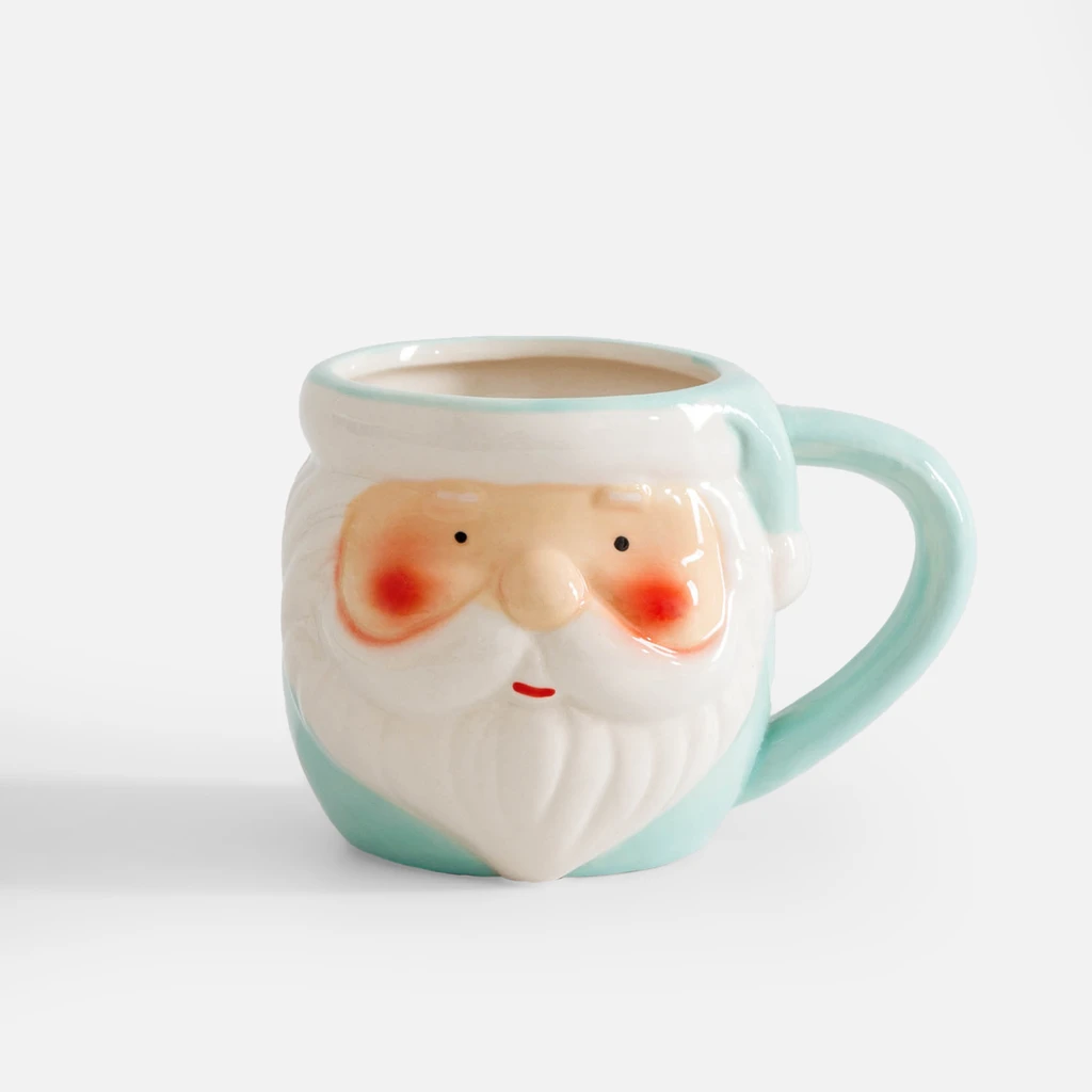 Zelený vánoční hrnek SANTA CLAUS 330 ml