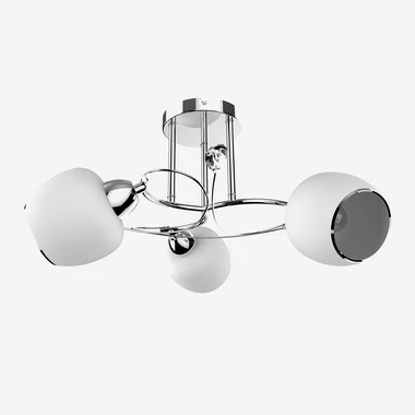 Chromované stropní svítidlo se 3 stínidly PETRA