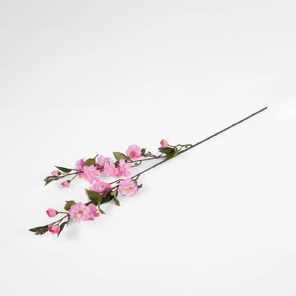 Růžový umělý květ jabloně 90 cm