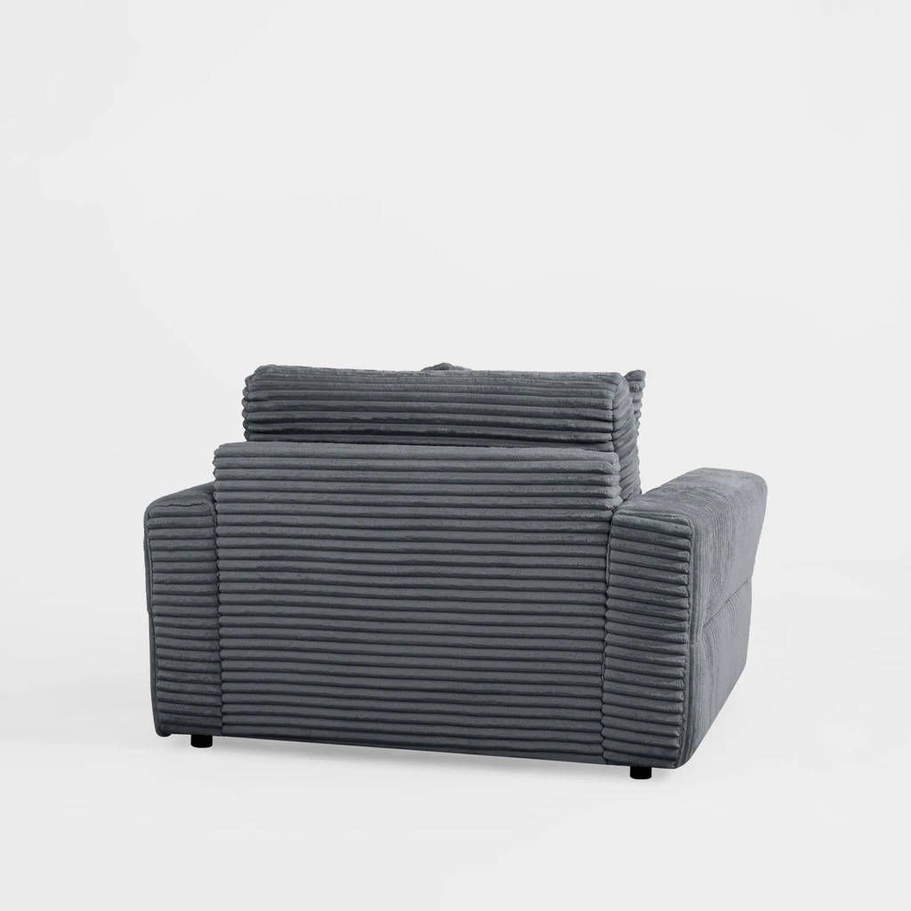 Křeslo loveseat šedé NOEMI