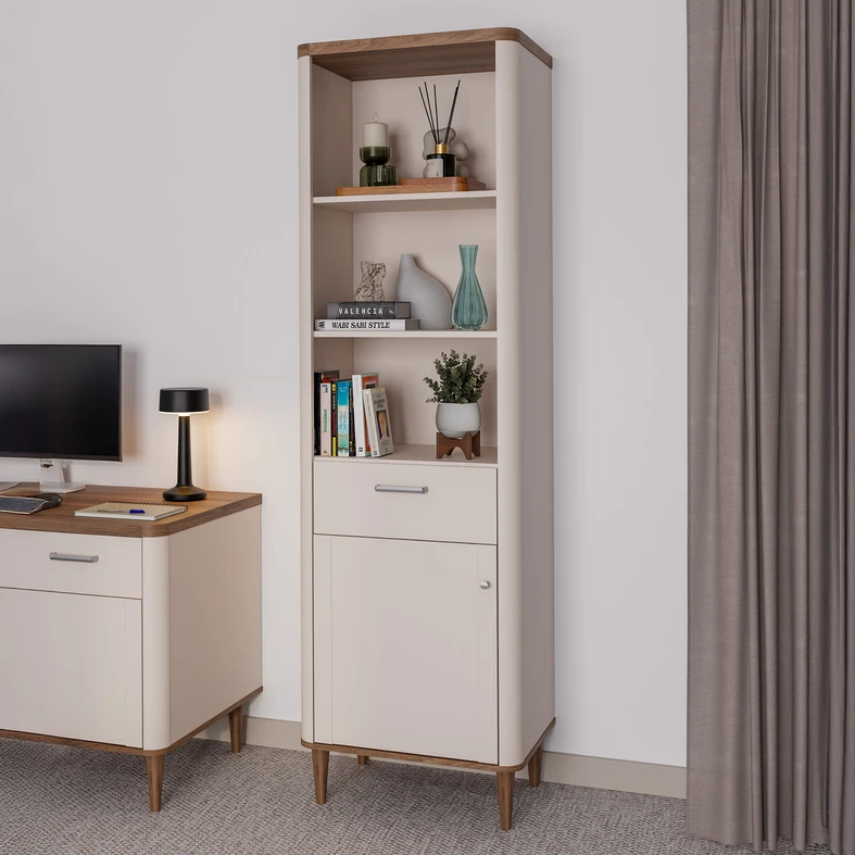 Aranżacja regału w nowoczesnym salonie