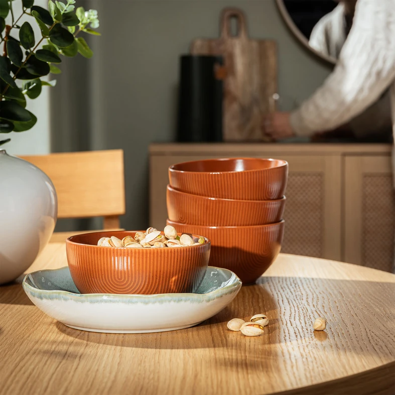 Hnědá keramická miska PAPILAR 480 ml