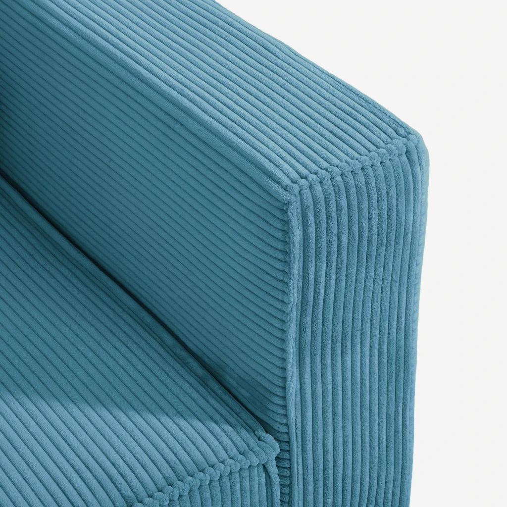 LUSO w turkusowym kolorze – sofa, która wnosi do wnętrza lekkość i energię.