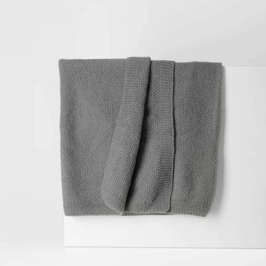 Tmavě šedá deka FANCY 130x170 cm