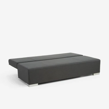 Třímístná rozkládací pohovka BORGO černo-šedá