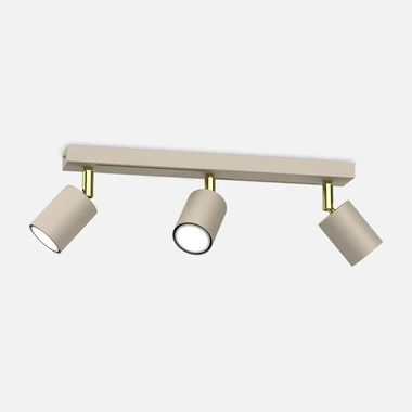 Béžovo-zlatá tříbodová světelná lišta STRIPER