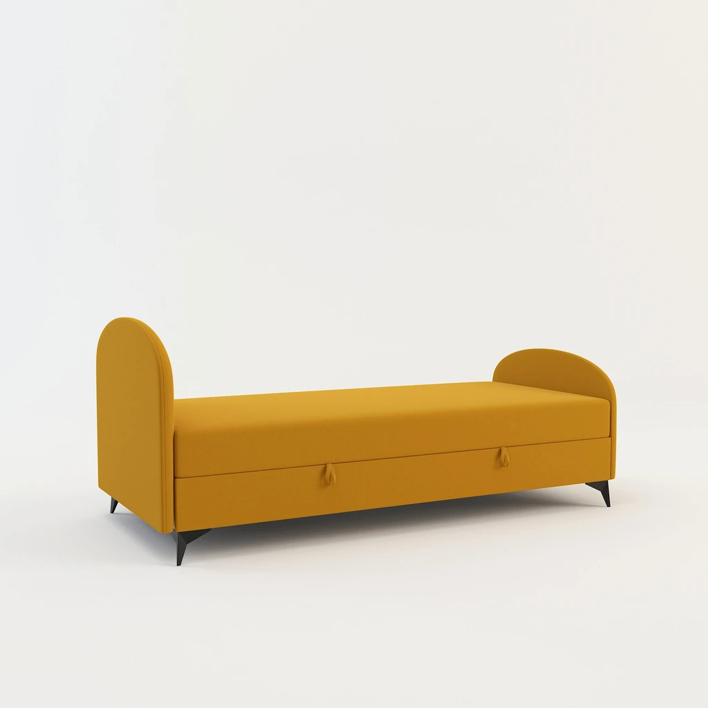 Hořčicová studentská válenda PING 90x200 cm