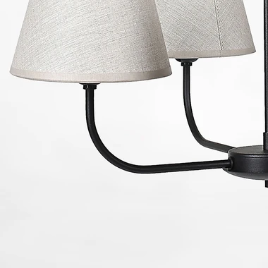 Závěsné svítidlo se 3 stínidly CHICAGO LINEN