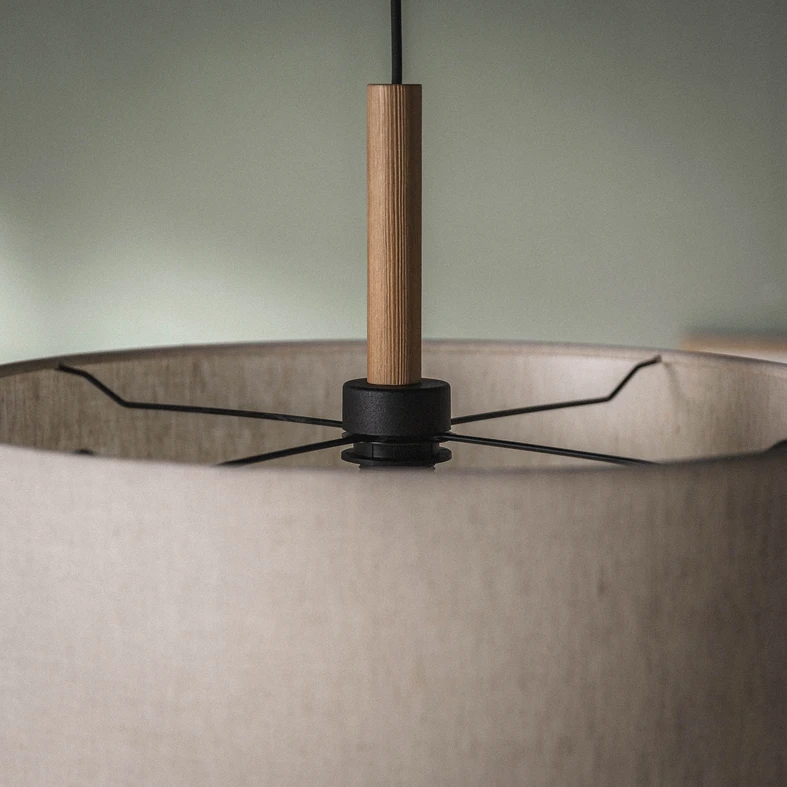 Šedé závěsné svítidlo DEVA NATURE I