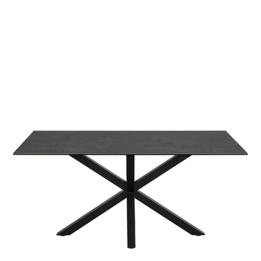 Jídelní stůl s keramickou deskou černý ZEUS