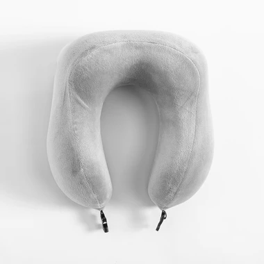 Cestovní polštář šedý 30x27x10 cm