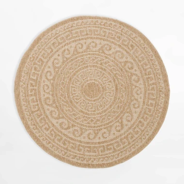 Venkovní koberec COMILLA, ornament, béžový, 120 cm