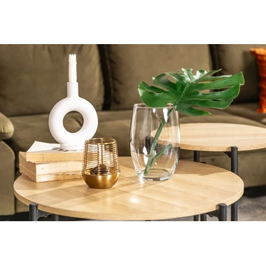 Lucerna svítilna zlatá 12 cm