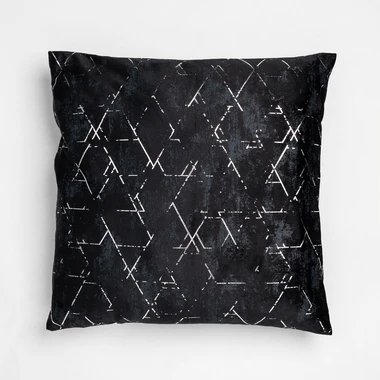 Černý polštář NORAH 45x45 cm