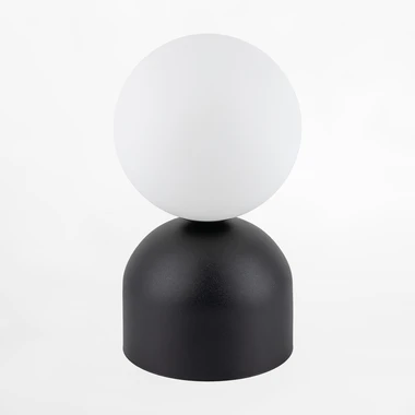Stolní lampa stínidlo koule černý podstavec MIKI