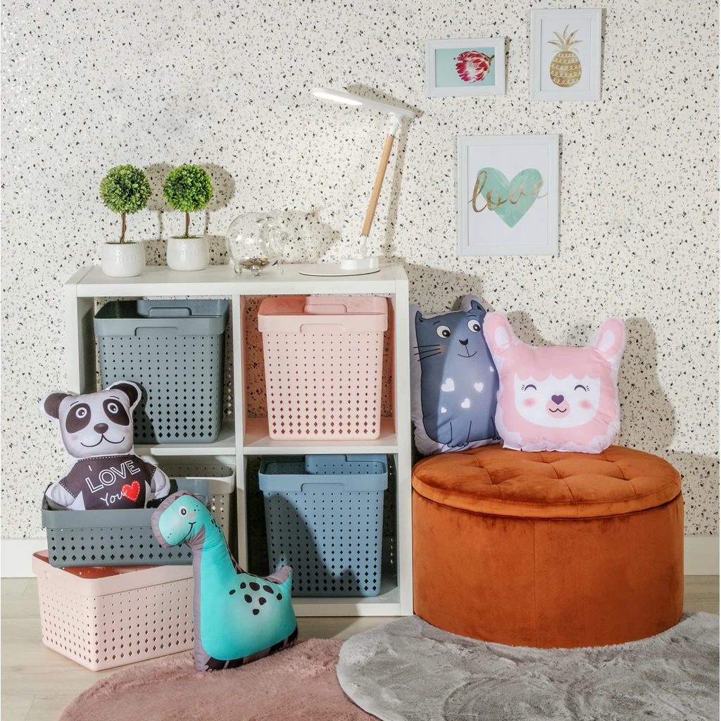 SEOUL S růžový košík