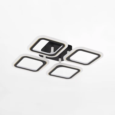 Černo-zlaté LED stropní svítidlo STELLAR s dálkovým ovládáním 39,4 cm