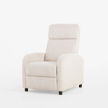 Křeslo s funkcí relax béžové BUMIO