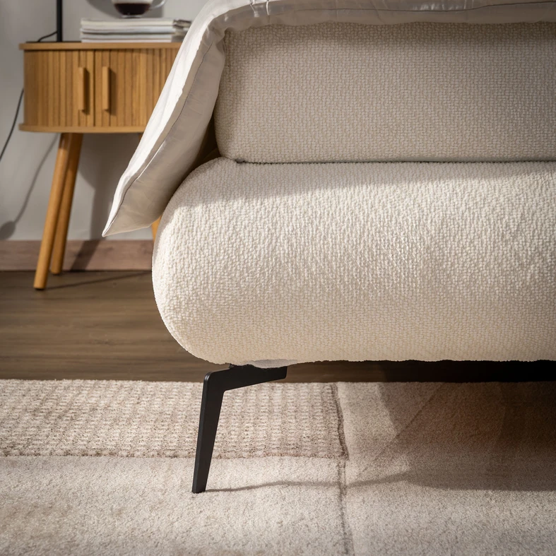 Postel boxspring VALO bílá 140x200