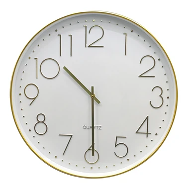 Nástěnné hodiny 49,5 cm zlato-bílé