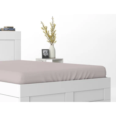 Bavlněné prostěradlo s gumičkou PURE 160x200 cm růžové