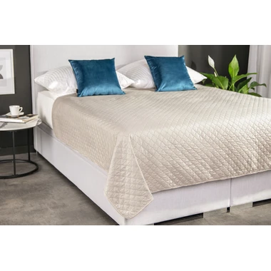 Přehoz na postel béžový NICEA 220x240 cm