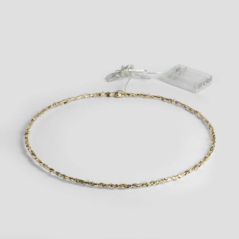 Osvětlení dekorace LED kulaté zlaté 30 cm