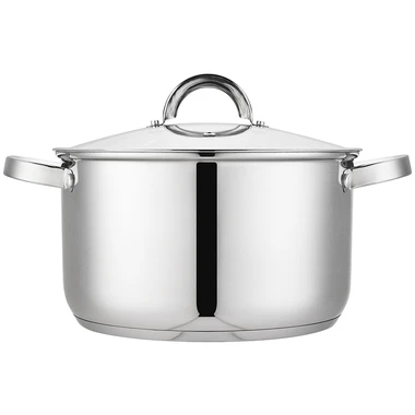 Stříbrný nerezový hrnec GAMMA 6,1 l