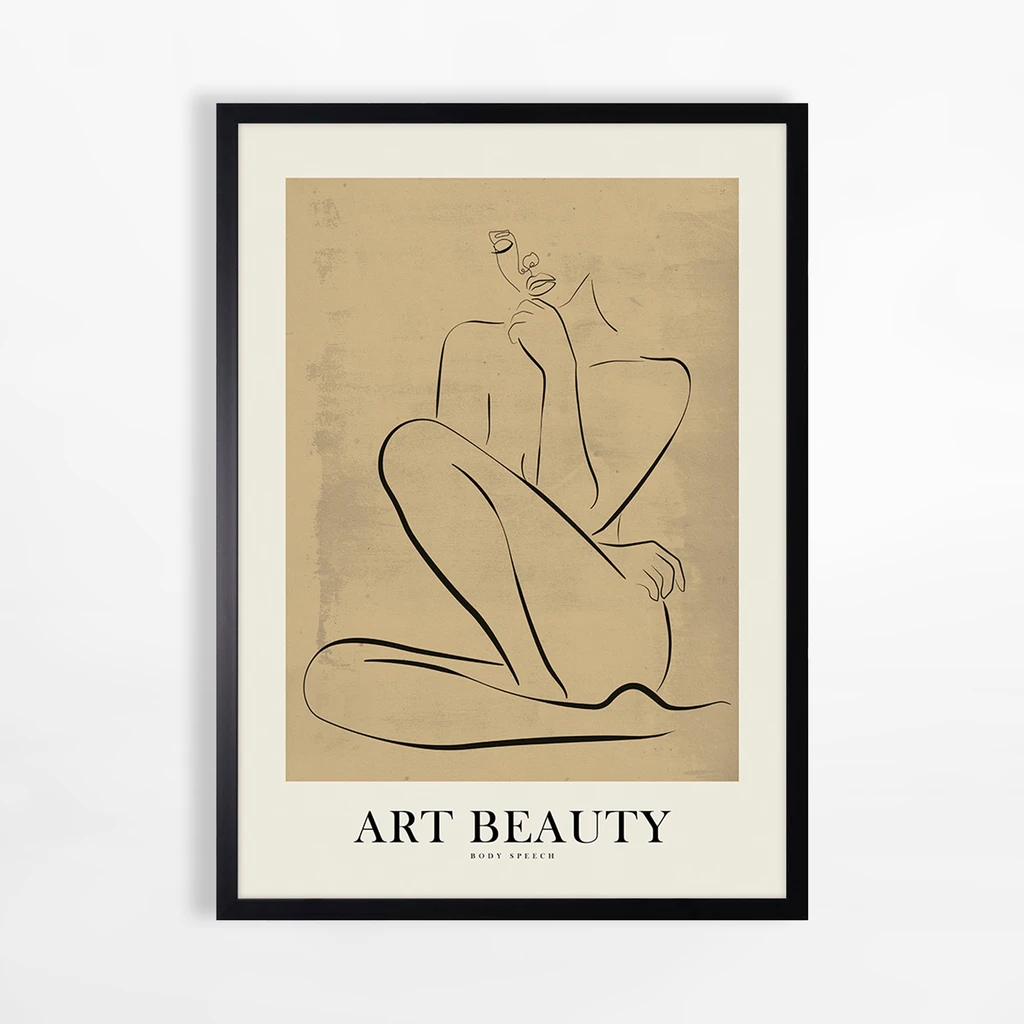 Obraz v černém rámu ART BEAUTY I 50x70 cm