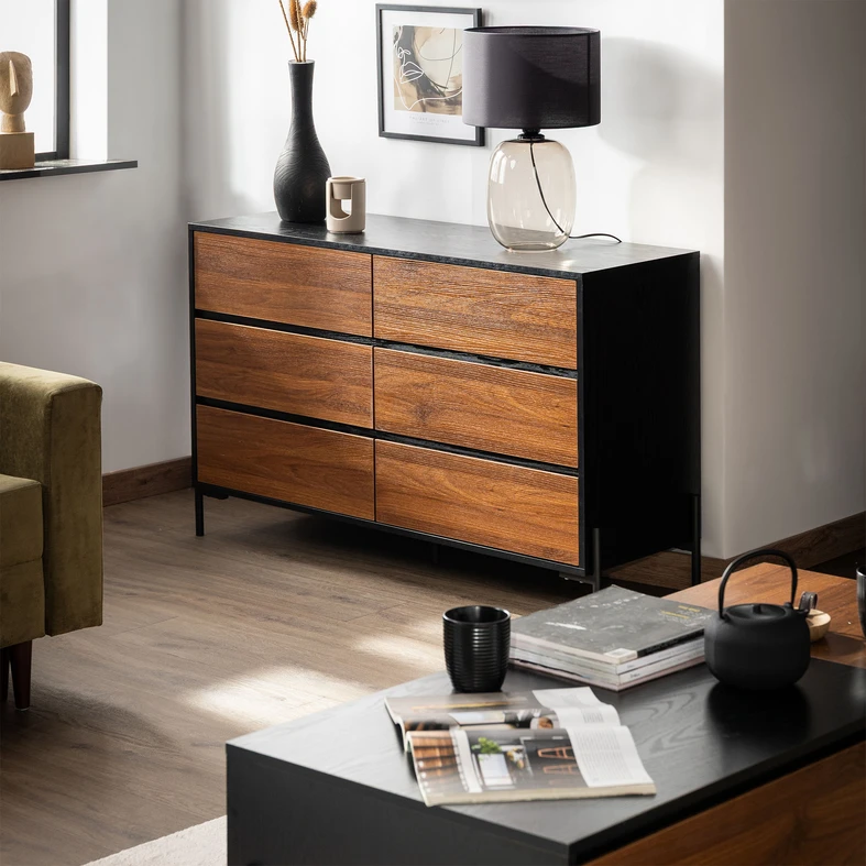 Komoda na kovových nohách TUMILLO