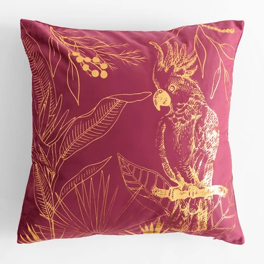 Dekorační povlak na polštářek papoušek AIKA 45x45 cm