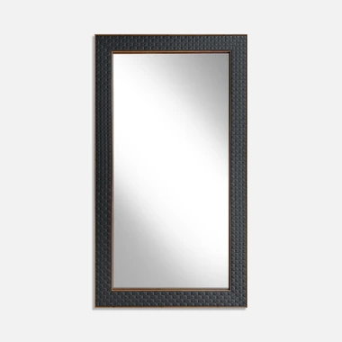 Zrcadlo v černém rámu 76x136 cm