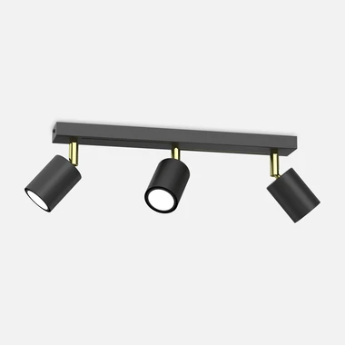 Černo-zlatá tříbodová světelná lišta STRIPER