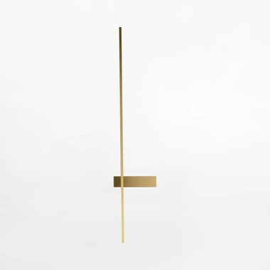 Zlaté minimalistické nástěnné LED svítidlo ARCO