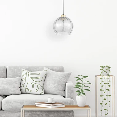 Průhledné závěsné svítidlo DEVI