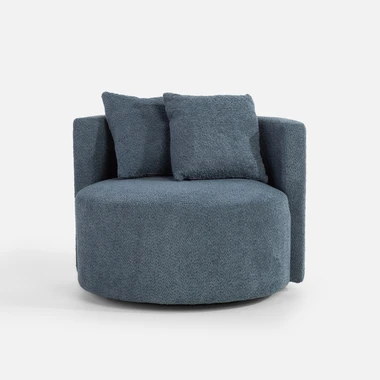 Kulaté otočné křeslo SEBREZE granátové