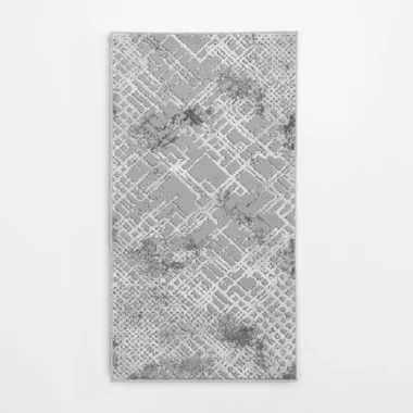 Retro stříbrný koberec MIRACLE 80x150 cm