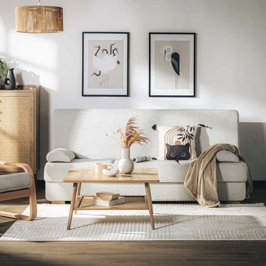 Pohovka světlošedá BAKU